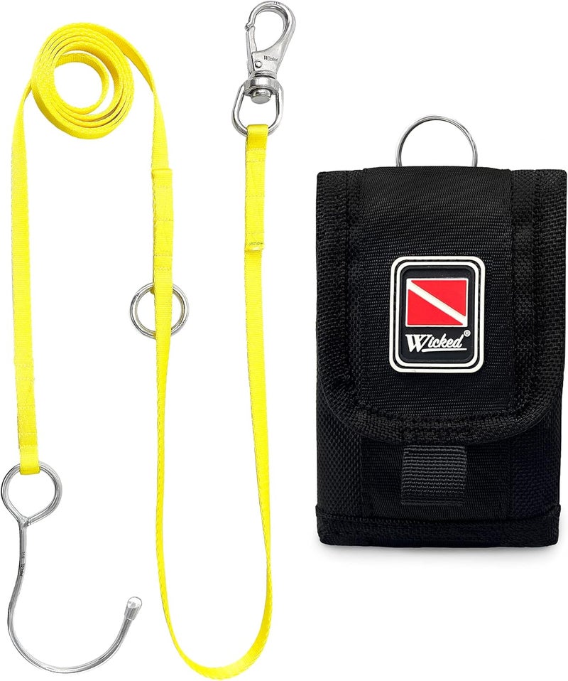 WICKED Scuba 316 Stainless Steel Multipoint Reef Hook 4-6 Ft. Length - Image 1