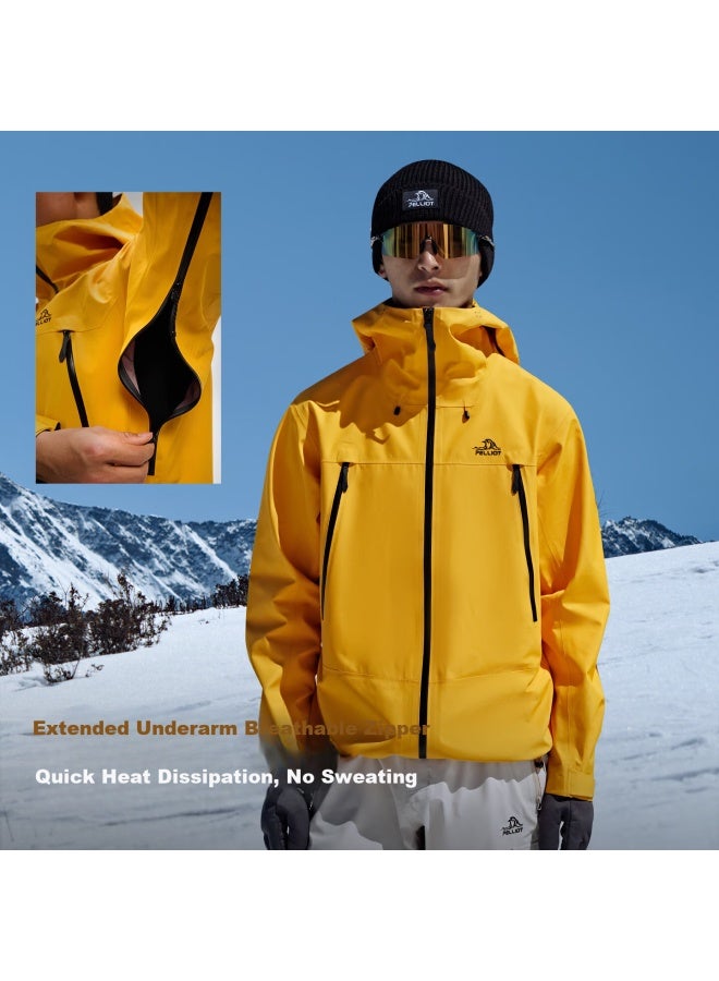 Pelliot Outdoor Hardshell Jacket Men Women Summer Mountaineering Windproof Jacket Coat 105301056 Gray 2X - Image 3