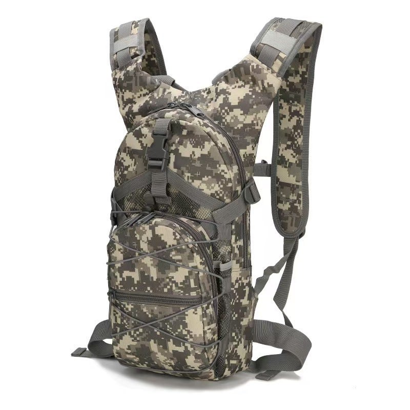 Generic Cycling Bag, Leisure Backpack, Outdoor Travel, Combat Hiking, Mountaineering, Sports, Large-Capacity Water Bag Backpack Acu camouflage 