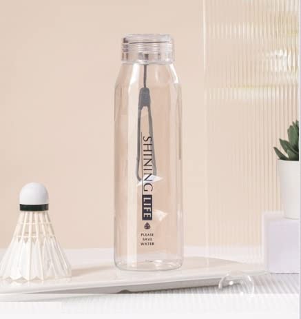 TEMSON Plastic Water Bottle for Home, Office, Gym, Picnic and Travelling – Transparent Stylish Plastic Bottle for Kids, Boys, Girls, Fridge Bottles-570ml (FQ-3045) (Assorted color) - Image 1