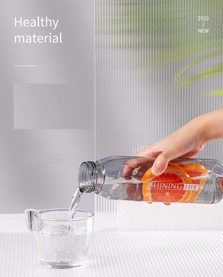 TEMSON Plastic Water Bottle for Home, Office, Gym, Picnic and Travelling – Transparent Stylish Plastic Bottle for Kids, Boys, Girls, Fridge Bottles-570ml (FQ-3045) (Assorted color) - Image 3