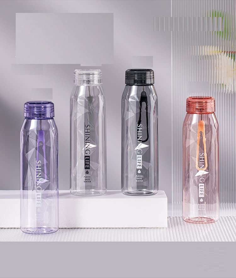 TEMSON Plastic Water Bottle for Home, Office, Gym, Picnic and Travelling – Transparent Stylish Plastic Bottle for Kids, Boys, Girls, Fridge Bottles-570ml (FQ-3045) (Assorted color) - Image 4