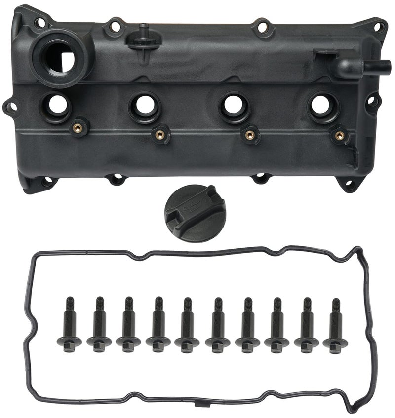 FRONEZER Engine Valve Cover with Gaskets Bolts Oil Filler Cap PCV Valve Spark Plug Tube Seals Compatible with 20022006 Nissan Sentra Altima QR25DE 25L Replaces 132643Z001 13264 3Z001 264982 - Image 3