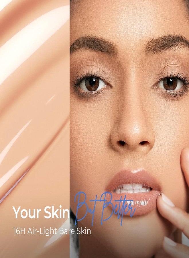 ساس ليدي كريم أساس SACE LADY Bare Touch Skin Tint SPF 30، مرطب ملون يشبه السيروم يدوم حتى 16 ساعة، خفيف الوزن بلمسة نهائية طبيعية غير لامعة، غني بالببتيدات وحمض الهيالورونيك (#03 طبيعي) - Image 2