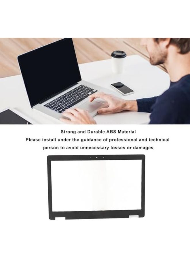 Black ABS LCD Front Bezel Cover for Dell Latitude E5580 Laptop Replacement - Image 3