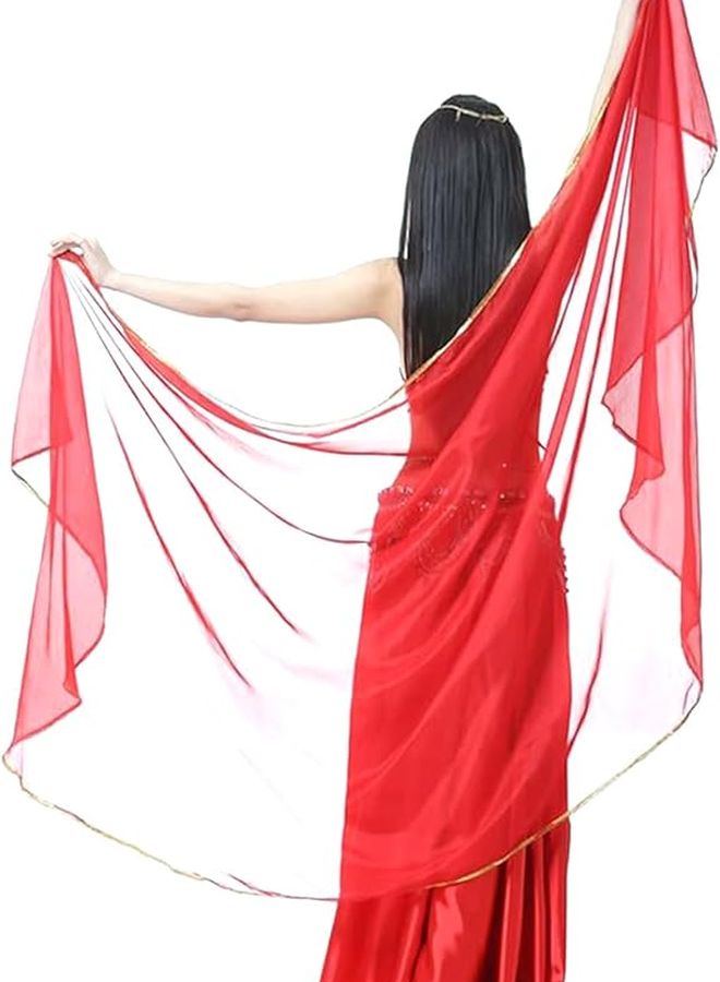وشاح خفيف ناعم شفاف طويل للحجاب لفائف وصيفة الشرف لحفل الزفاف - Image 1