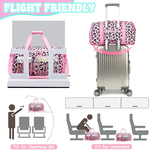 Oruiji Duffle Bag for Kids Travel Bag for Girls Dance Bags for Kids Overnight Bags for Teen Girls with Shoe Compartment - Image 4