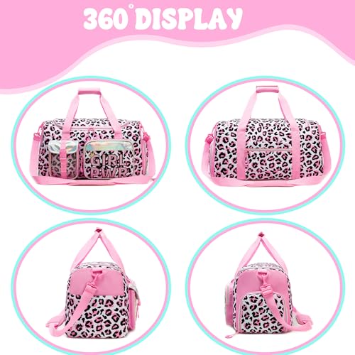 Oruiji Duffle Bag for Kids Travel Bag for Girls Dance Bags for Kids Overnight Bags for Teen Girls with Shoe Compartment - Image 3