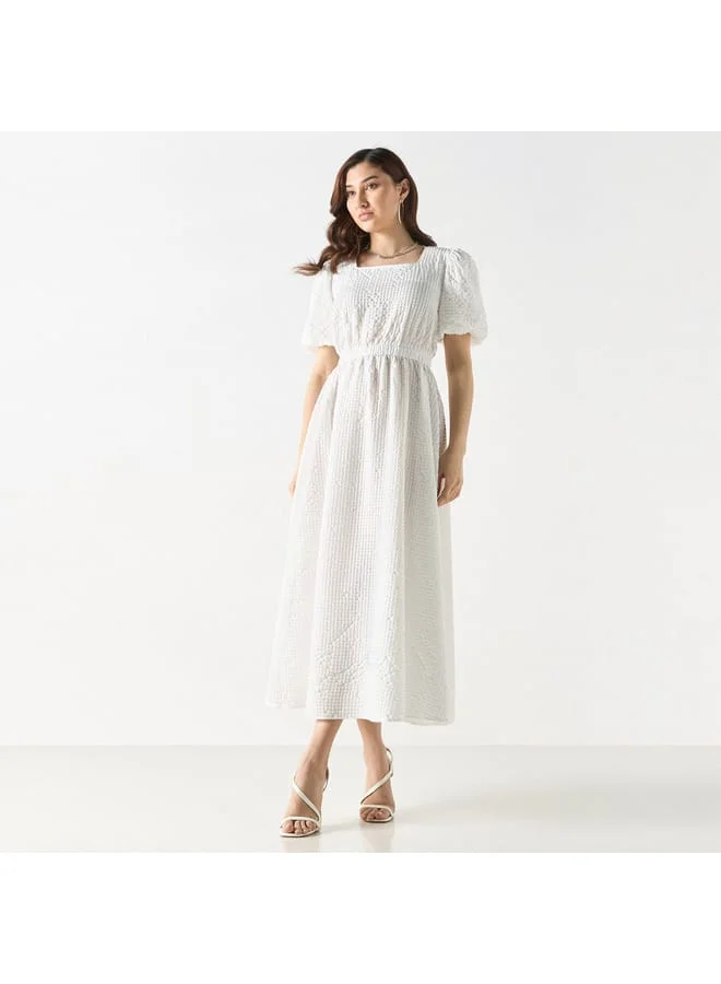 2Xtremz Textured A-Line Dress