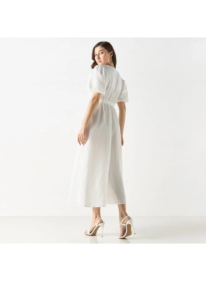 2Xtremz Textured A-Line Dress