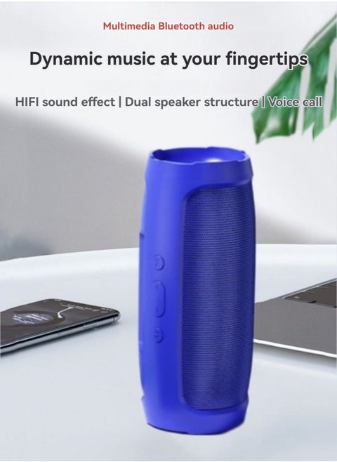 Smart wireless bluetooth speaker outdoor card subwoofer small speaker voice broadcast mini speaker