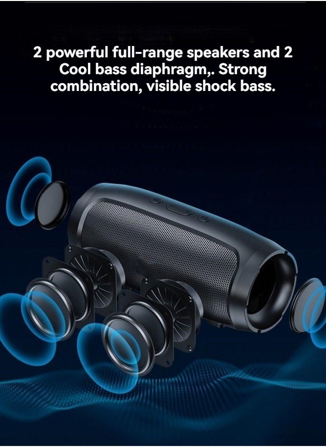 Smart wireless bluetooth speaker outdoor card subwoofer small speaker voice broadcast mini speaker
