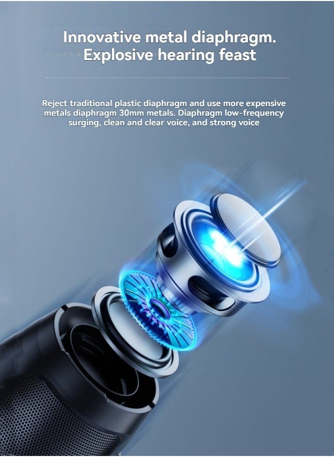 Smart wireless bluetooth speaker outdoor card subwoofer small speaker voice broadcast mini speaker