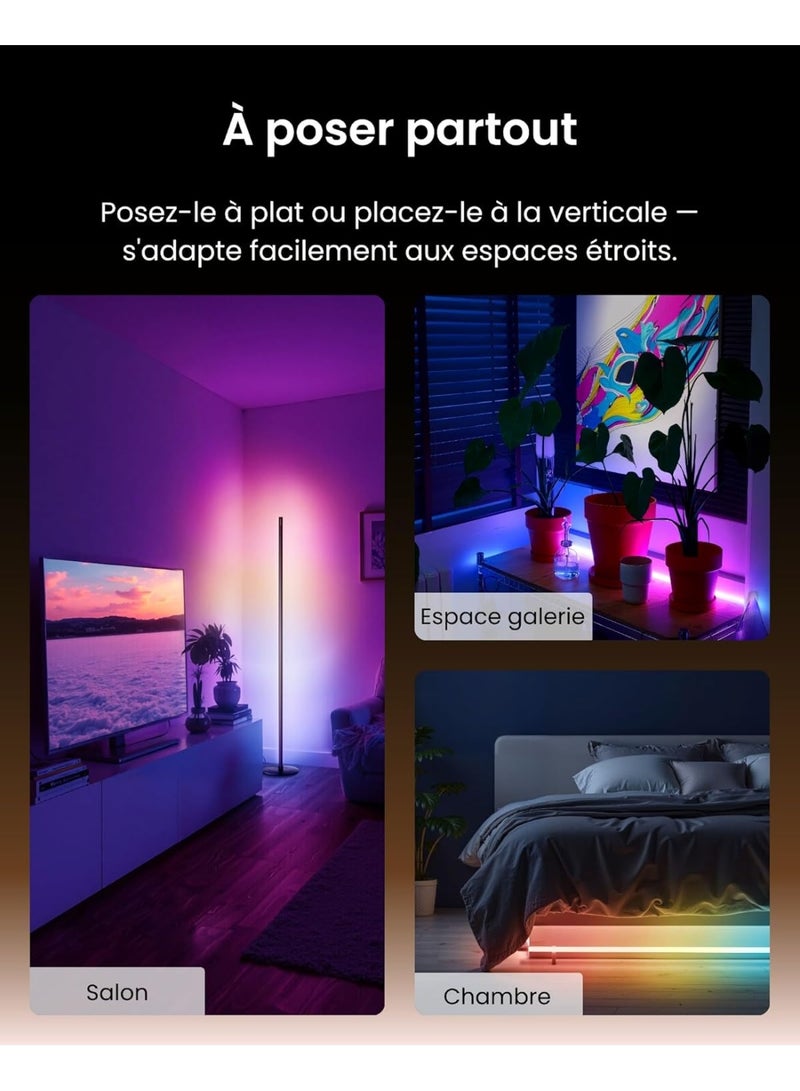 SwitchBot Matter RGBICWW Smart Floor Lamp – 16 Million Colors, Warm & Cool White, 1200lm Brightness, Music Sync, Dynamic Scene Modes, App Control - Image 2