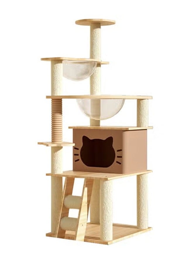 keke Cat Tree Tower Scratching Post Scratcher Cats Condo House Bed Furniture - Image 1