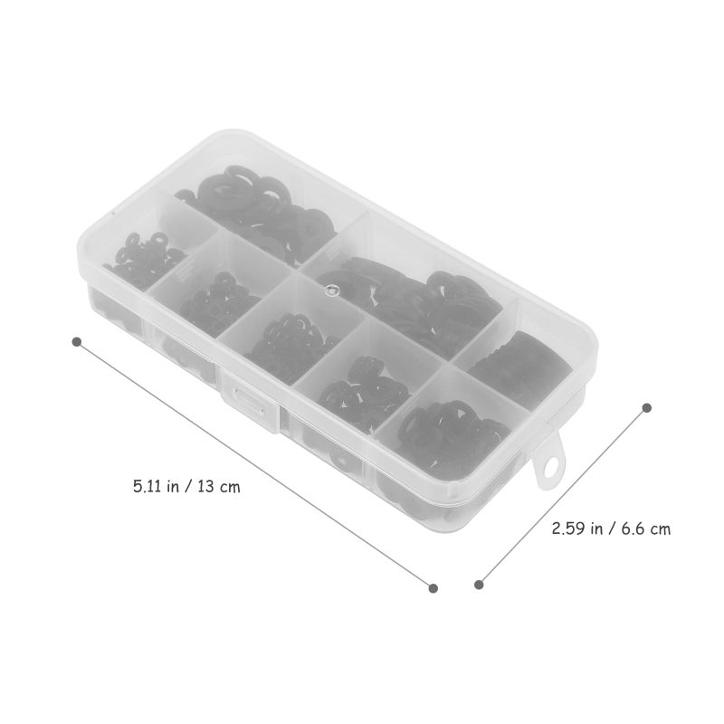 Black Nylon Flat Washers Assortment Kit 500 Pcs M2 To M10 Waterproof Gaskets - Image 3