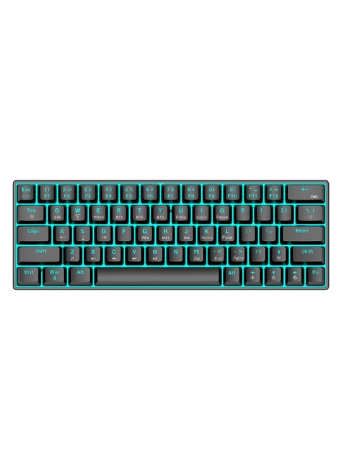60% Wired Mechanical Gaming Keyboard RGB Backlit Ultra-Compact Mini Keyboard Waterproof Mini Compact 63 Keys Keyboard for PC Mac Gamer Typist Travel Easy to Carry on Business Trip