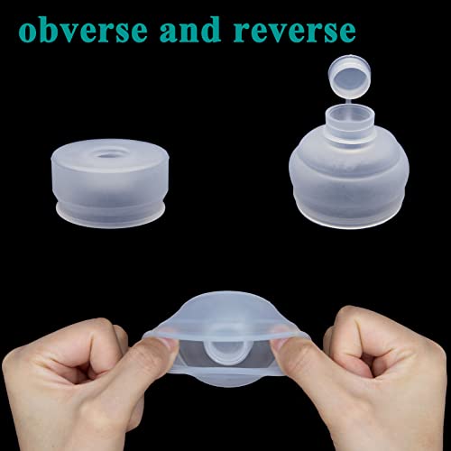 LhyBtm 3 & 5 Gallon Water Jug Cap Reusable Silicone Replacement Cap Lids, Non Spill 55mm Water Bottle Caps for Snap Top Bottle and Water Dispenser Plastic Bottles (Pack of 2) - Image 3