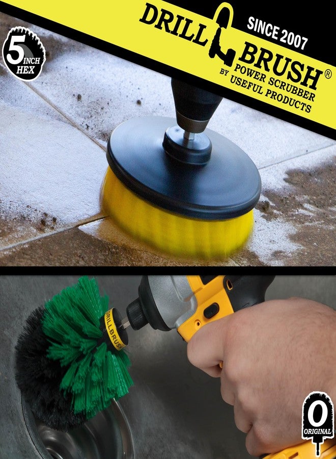 Drillbrush Shower Cleaner Drill Brush Set - Drill Cleaning Brush Attachment Set - Grout Brush Drill Attachment Scrub Brush - Drill Brush Power Scrubber Brush Set - Household Cleaning Brushes for Drill - Image 2