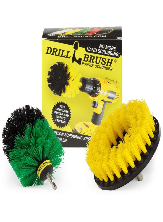 Drillbrush Shower Cleaner Drill Brush Set - Drill Cleaning Brush Attachment Set - Grout Brush Drill Attachment Scrub Brush - Drill Brush Power Scrubber Brush Set - Household Cleaning Brushes for Drill - Image 1