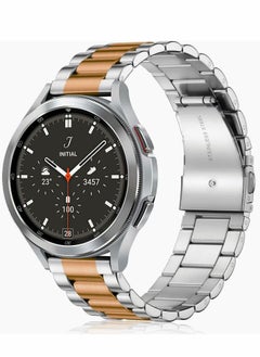 Y&D Stainless Steel Metal Watch Bands for Samsung Galaxy 5/4 Band 40mm 44mm, Gapless Mesh Replacement Strap 4/5 Classic 46mm 42mm  - Image 1