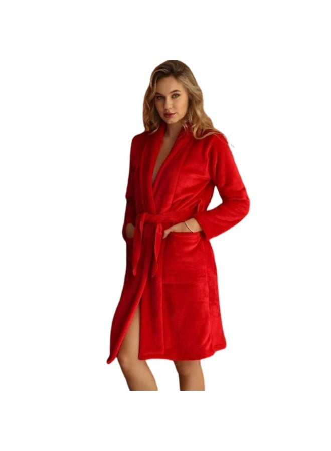 Women's velvet robe - Image 3