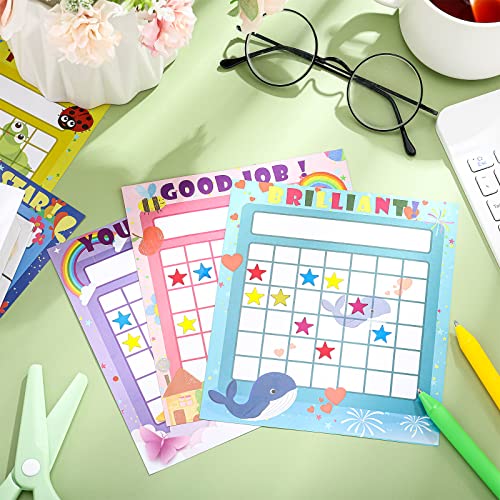 Perthlin لوحات ملصقات بيرثلين 100 قطعة للأطفال لمكافآت السلوك بتصاميم 10 مع 2800 ملصق نجمي صغير للاستخدام في الفصل أو المنزل - Image 4