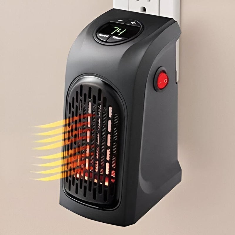 Portable Heaters - Small Electric Wall-Mounted Heater with Remote Control, 400W Power for Rapid Heating in Compact Living Areas - Image 4
