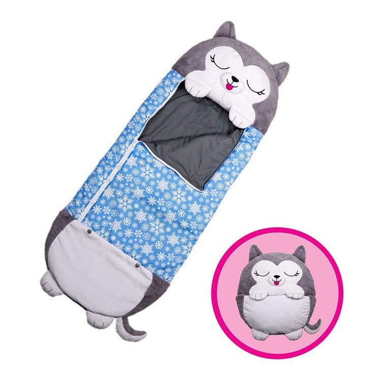 Cartoon Children'S Sleeping Bag Children'S Sleeping Bag Children'S Animal Pillow Sleeping Bag Folding Anti-Kick Quilt Sleeping Bag Children - Image 1
