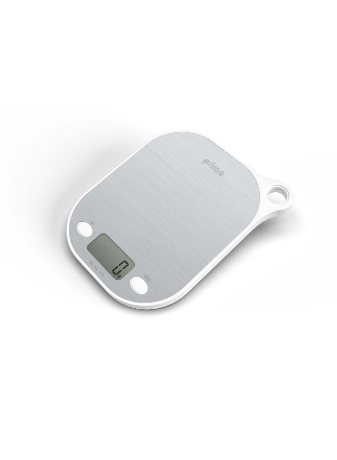 ميزان مطبخ – من الفولاذ المقاوم للصدأ، لوحة لمس، يعمل بالبطارية، وظيفة الطي وإعادة الضبط التلقائي للصفر