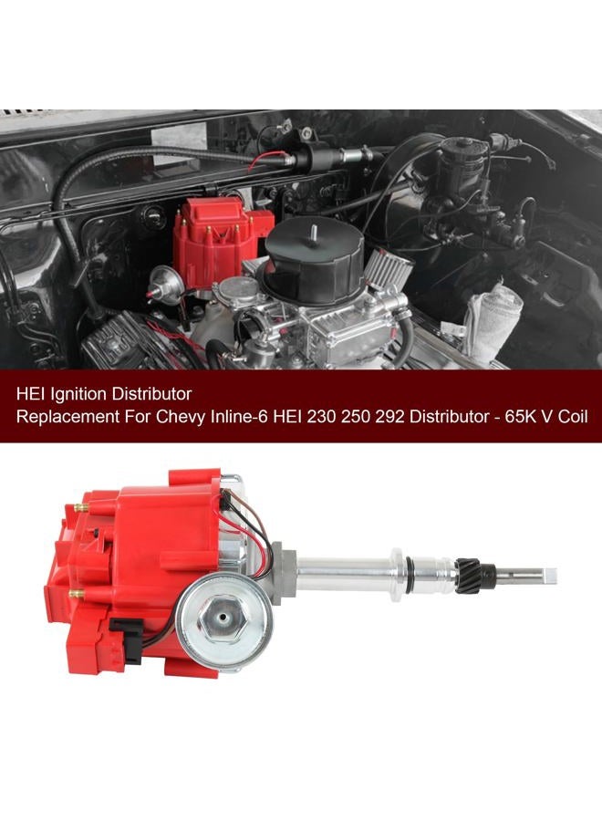 JDMSPEED New HEI Ignition Distributor 6522R Replacement For Chevy Inline 6-Cyl 230 250 292 - Image 2