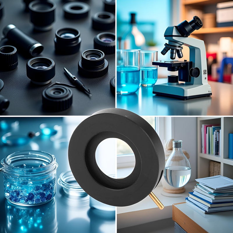 Garosa Adjustable Aperture Diaphragm 1.5-25mm Microscope Adapter Aperture Adjustable Lens Diaphragm Optical Diaphragm Lenses Accessories for Laboratory Microscope (SK23) - Image 2