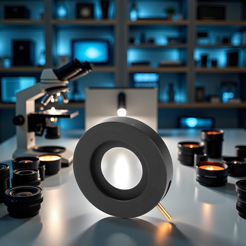 Garosa Adjustable Aperture Diaphragm 1.5-25mm Microscope Adapter Aperture Adjustable Lens Diaphragm Optical Diaphragm Lenses Accessories for Laboratory Microscope (SK23) - Image 1