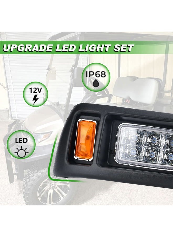 Lochnchn LED Headlight Tail Light Kit Compatible with Club Car DS Golf Carts 1993-UP 12V Street Legal Light Kit with Turn Signal Wire Harness Compatible with Club Car DS for Gas and Electric - Image 5