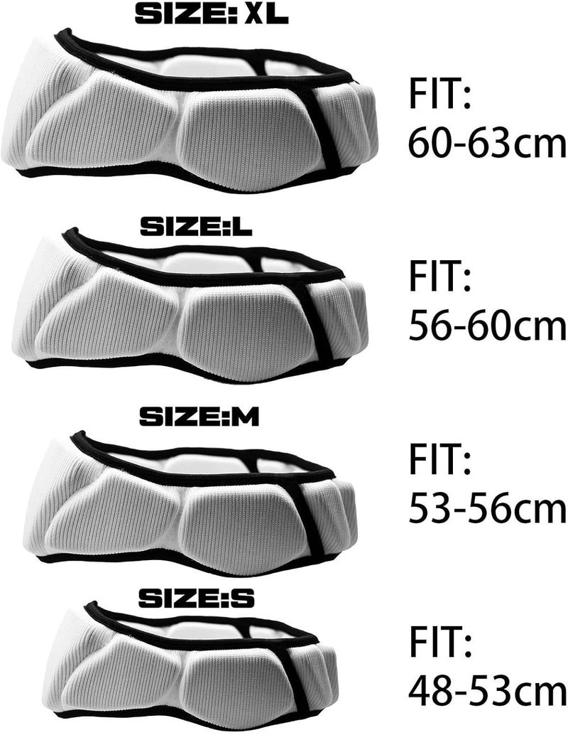 Sports Headguard: Grey M High-Impact Protection - Lightweight Breathable Comfort Universal Fit for Youth Adult Team Players in Rugby Football Hockey Training Games - Image 5