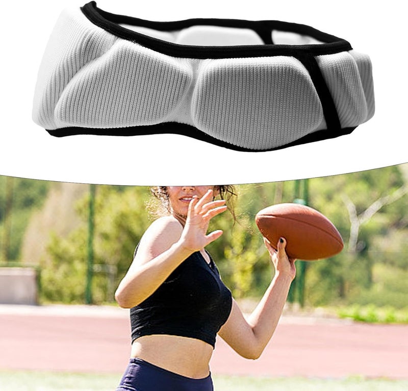 Sports Headguard: Grey M High-Impact Protection - Lightweight Breathable Comfort Universal Fit for Youth Adult Team Players in Rugby Football Hockey Training Games - Image 2