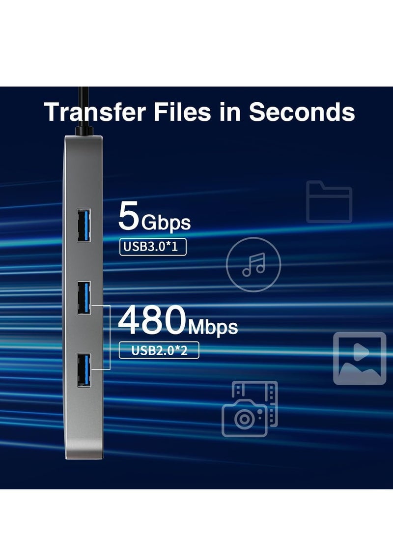 ELTRAZONE 10-in-1 USB C Hub to HDMI 4K Adapter with VGA, 100W PD Charging, USB 3.0/2.0, Gigabit Ethernet, SD/TF Card Reader, 3.5mm Audio Jack, Type-C Docking Station for MacBook Pro/Air, XPS, Laptops & More - Image 4
