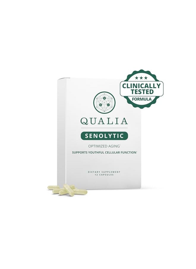 NEUROHACKER COLLECTIVE Qualia Senolytic The Ultimate Formula for Enhanced Cell Repair and Rejuvenation. A Revolutionary Two-Day Aging & Longevity Support Regimen w. Fisetin, Quercetin, Piperlongumine, Senactiv®, Curcumin  - Image 1