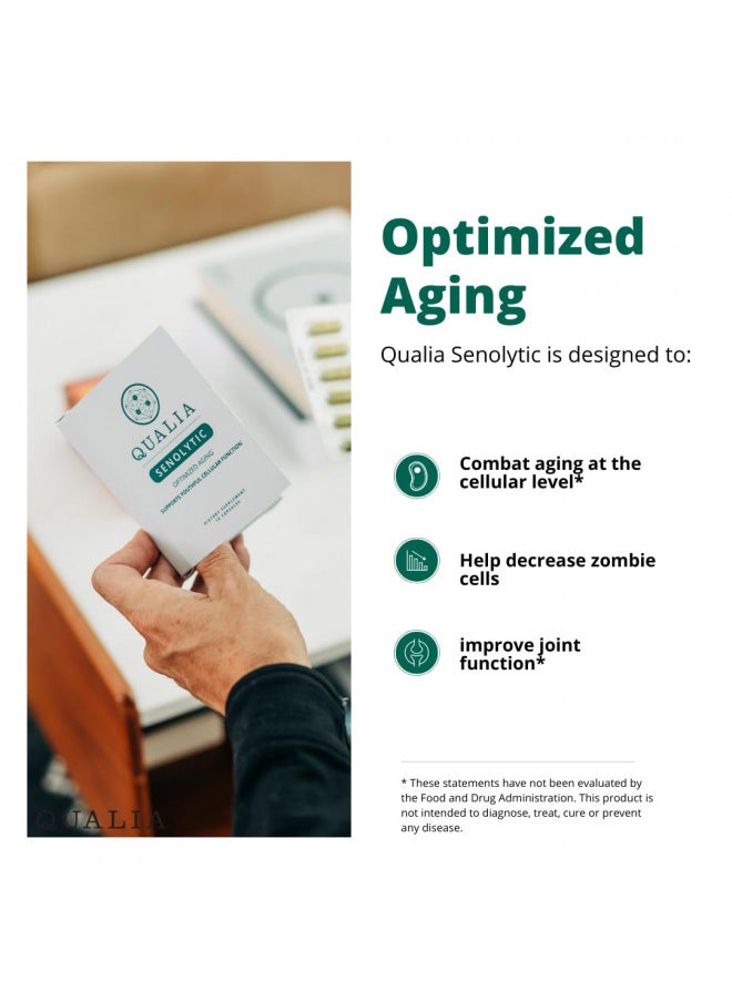 NEUROHACKER COLLECTIVE Qualia Senolytic The Ultimate Formula for Enhanced Cell Repair and Rejuvenation. A Revolutionary Two-Day Aging & Longevity Support Regimen w. Fisetin, Quercetin, Piperlongumine, Senactiv®, Curcumin  - Image 4