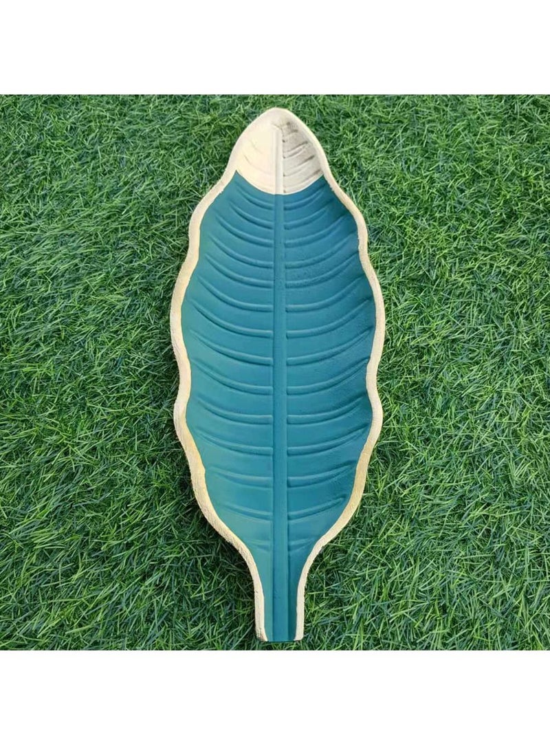 FFD Wooden Serving Trays Natural Leaf Design Fruit Platter Dish Breakfast Jewelry Tray Bracelet Jewelry Storage Plates Display Trays  - Image 1