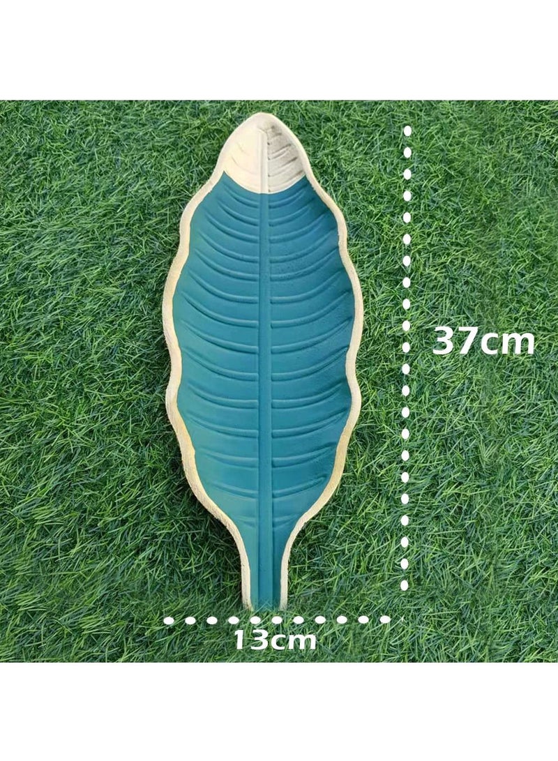 FFD Wooden Serving Trays Natural Leaf Design Fruit Platter Dish Breakfast Jewelry Tray Bracelet Jewelry Storage Plates Display Trays  - Image 3
