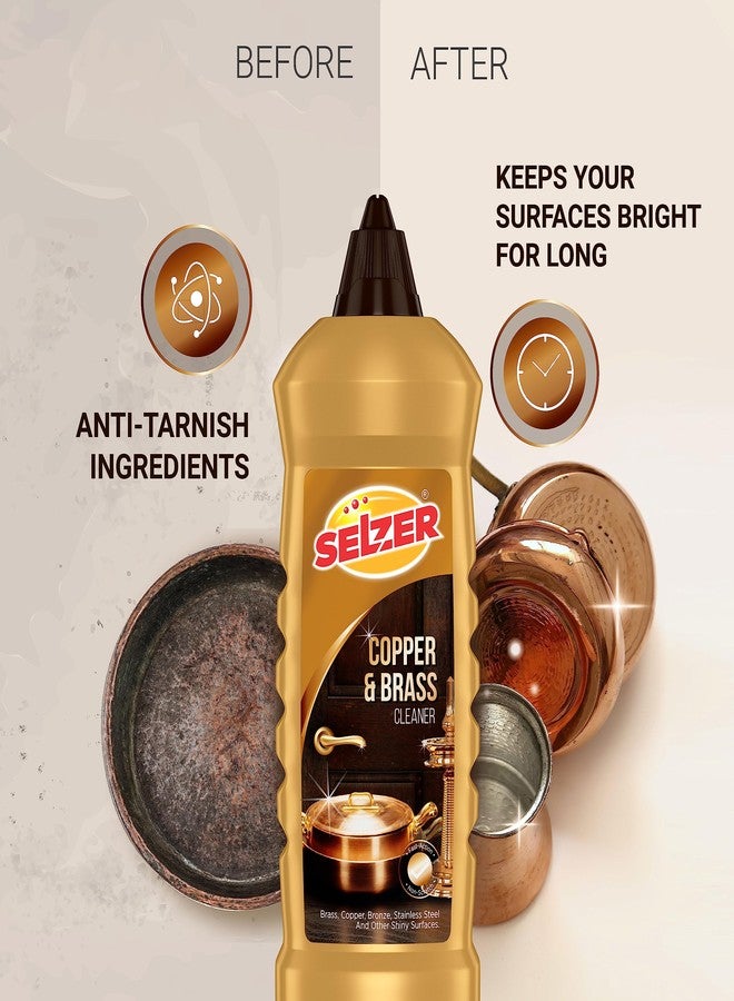Selzer Copper, Bronze & Brass Cleaner | zero Abrasives, zero Scratches | Non-Toxic, Plant Based | Suitable for Drinkware, Cookware, Idols & Diyas | Co- Created with P-TAL - Image 4
