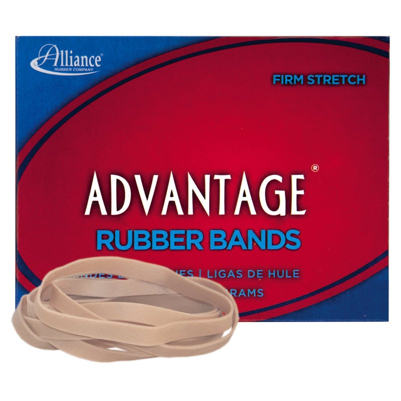 Alliance Rubber 26649 Advantage Rubber Bands Size 64 14 lb Box Contains Approx 80 Bands 3 12 x 14 Natural Crepe Beige - Image 2