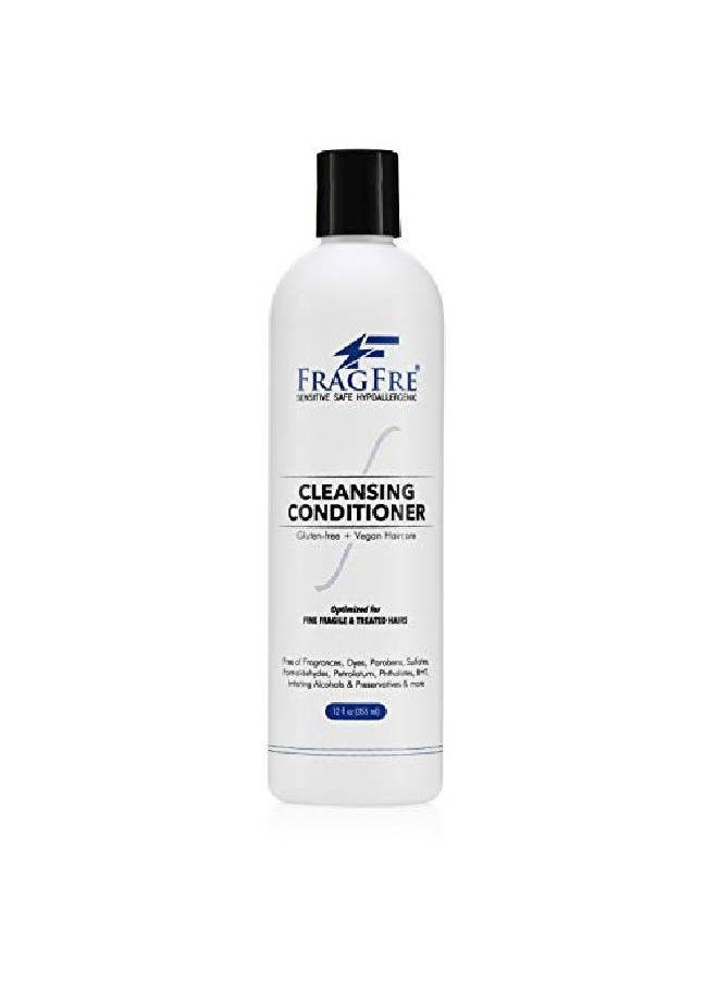 FRAGFRE Cleansing Conditioner For Fine Fragile And Treated Hairs 12 Oz Cowash For Sensitive Scalps No Fragrance No Sulfate No Parabens Hypoallergenic Vegan Cowash (1 Pack)  - Image 2