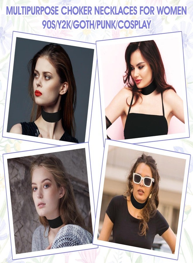 Yolev Black Choker Necklace for Women Gothic Velvet Choker Collar Necklace Emo Accessories for Holiday Party Cosplay Birthday Party - Image 5