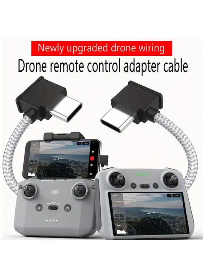 كابل بيانات رمادي من نوع C إلى نوع C بطول 5.91 بوصة لطائرة Mavic Air التي يتم التحكم فيها عن بُعد - Image 4