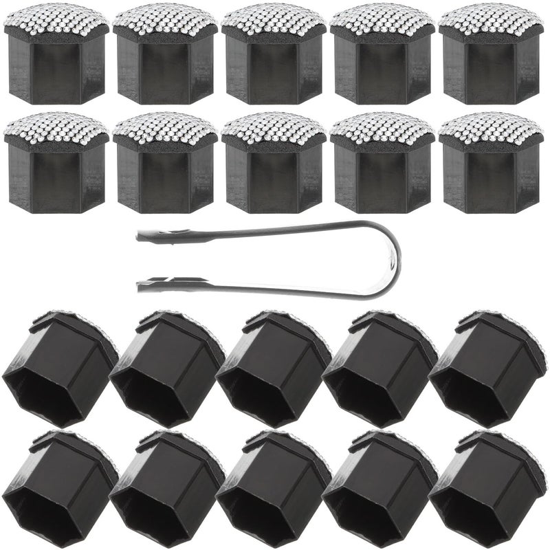 20Pcs Chrome Wheel Nut Covers Protective Caps Easy Install Car Accessories - Image 2