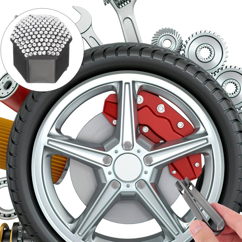 20Pcs Chrome Wheel Nut Covers Protective Caps Easy Install Car Accessories - Image 3
