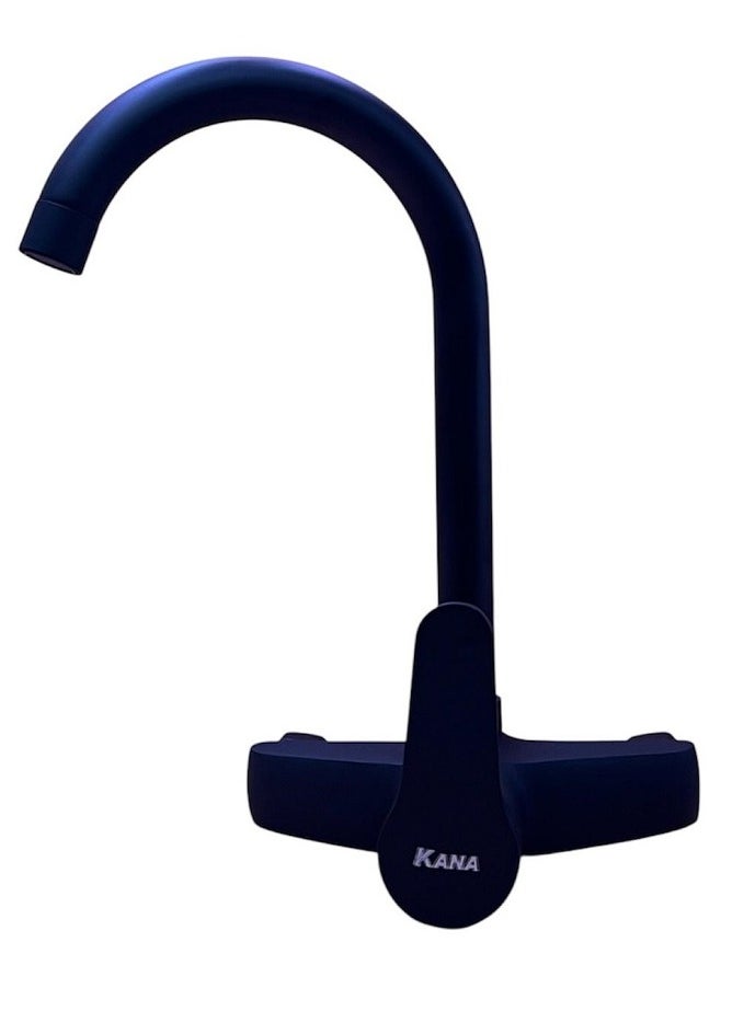 Kana Wall mounted basin mixer in black  - Image 1