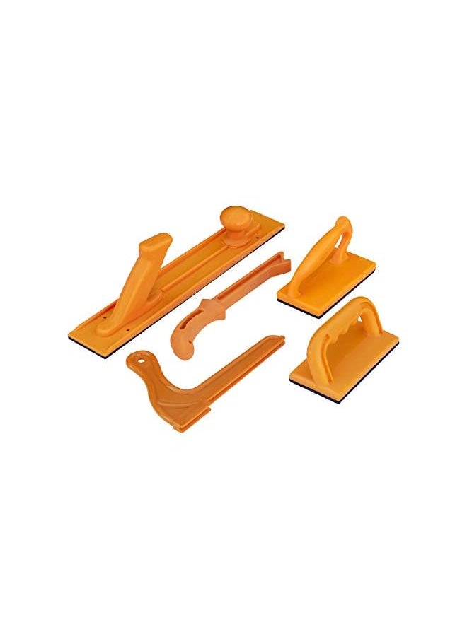 POWERTEC - 71009 Safety Push Block And Stick Set | 5 Pack | Ergonomic Handles With Max Grip | Push Blocks And Sticks For Table Saw, Jointers And Woodworking | For Woodworker Safety & Control - Image 1